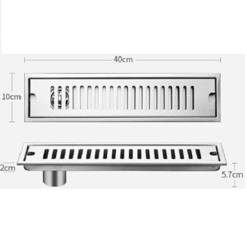 Baño Drenaje De Ducha Coladera Anti-olor Y Oculto 40x10cm